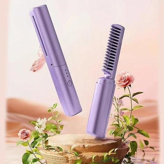 Rechargeable Hot Comb Hair Straightener